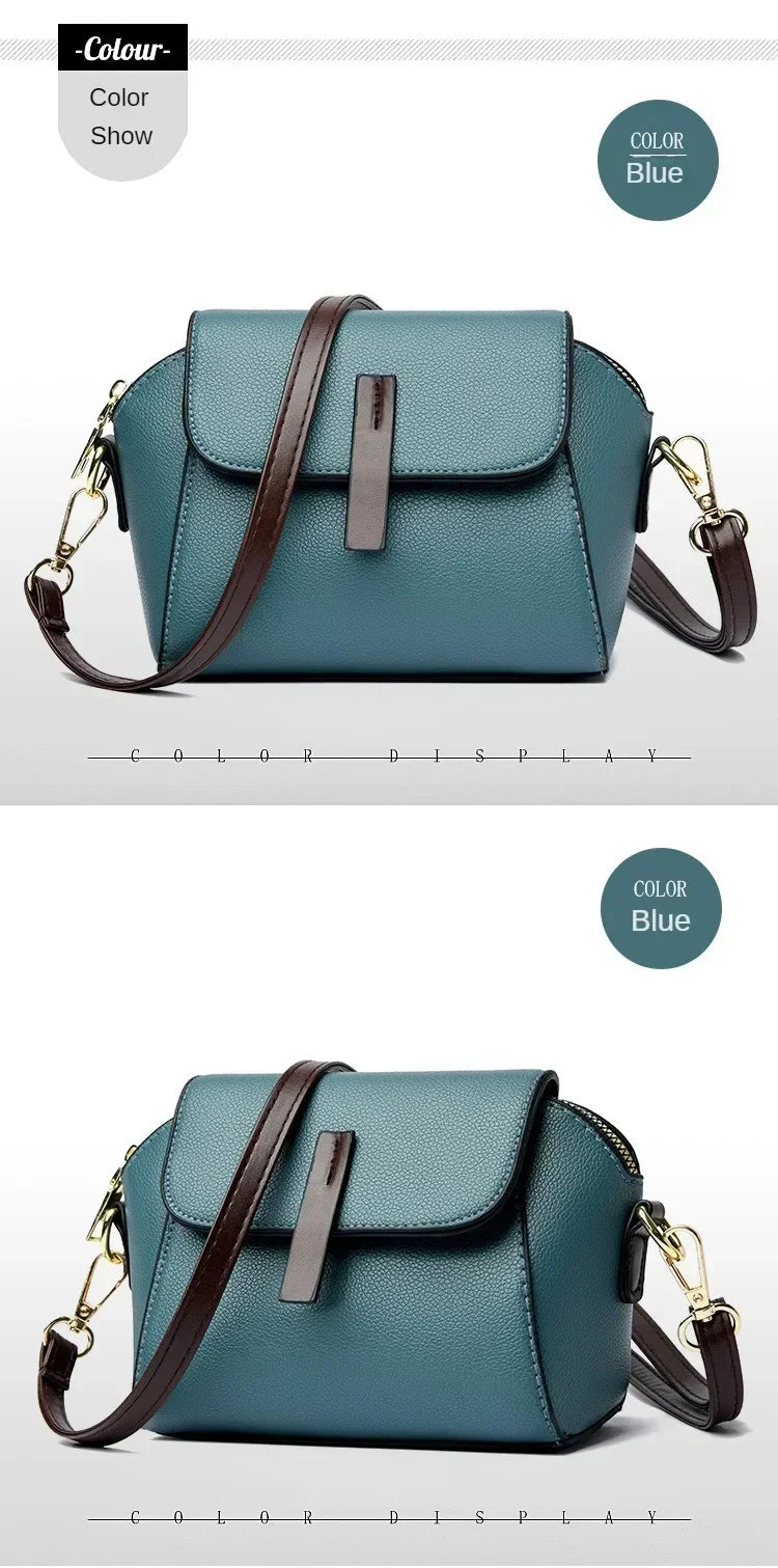 Women Small Handbag – Designer PU Leather Shoulder Crossbody Bag | Fashion Shell Purse - ZOOMNSTORE