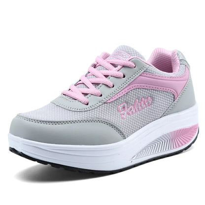 Women Sneakers Shoes - Breathable Mesh Walking Shoes With Shock Absorbing Soles - ZOOMNSTORE