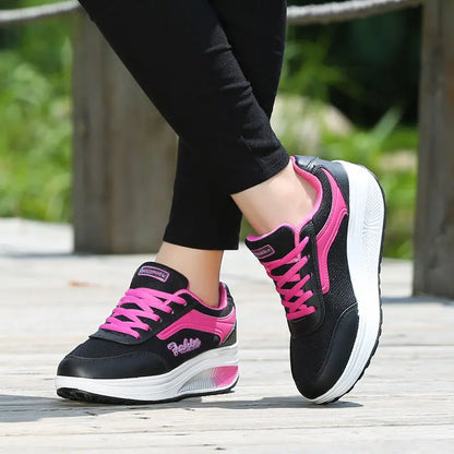 Women Sneakers Shoes - Breathable Mesh Walking Shoes With Shock Absorbing Soles - ZOOMNSTORE