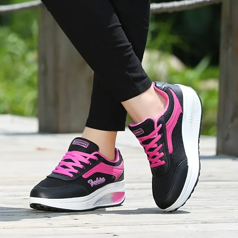 Women Sneakers Shoes - Breathable Mesh Walking Shoes With Shock Absorbing Soles - ZOOMNSTORE
