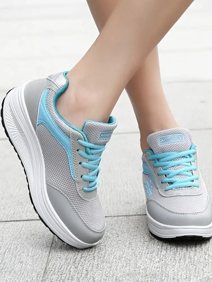 Women Sneakers Shoes - Breathable Mesh Walking Shoes With Shock Absorbing Soles - ZOOMNSTORE
