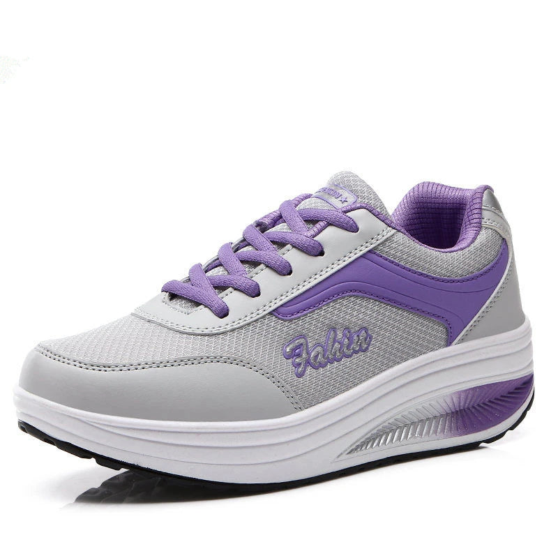 Women Sneakers Shoes - Breathable Mesh Walking Shoes With Shock Absorbing Soles - ZOOMNSTORE