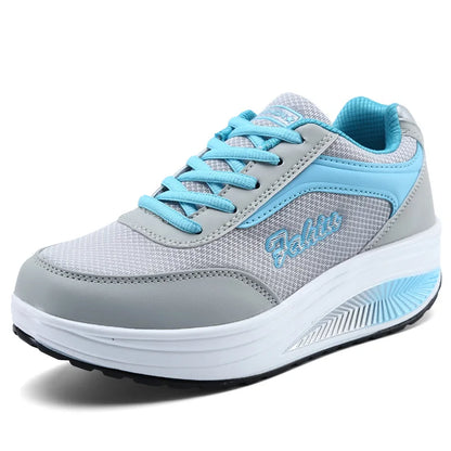 Women Sneakers Shoes - Breathable Mesh Walking Shoes With Shock Absorbing Soles - ZOOMNSTORE