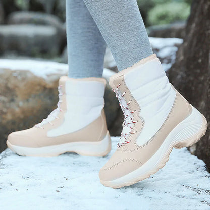 Snow Boots Women New Ladies Shoes Platform Shoes Woman Flat Keep Warm Boots Ladies Casual Plush Botas Mujer Winter Shoes Women - ZOOMNSTORE