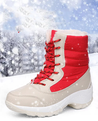 Snow Boots Women New Ladies Shoes Platform Shoes Woman Flat Keep Warm Boots Ladies Casual Plush Botas Mujer Winter Shoes Women - ZOOMNSTORE