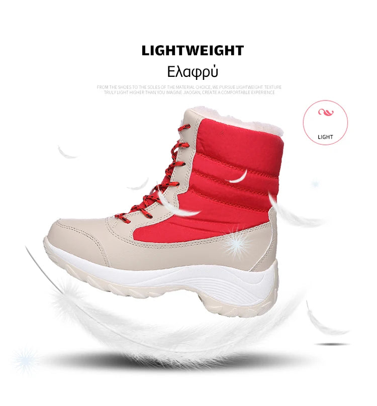 Snow Boots Women New Ladies Shoes Platform Shoes Woman Flat Keep Warm Boots Ladies Casual Plush Botas Mujer Winter Shoes Women - ZOOMNSTORE