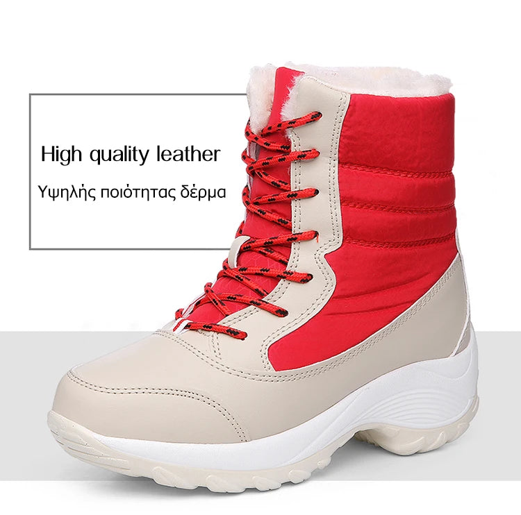 Snow Boots Women New Ladies Shoes Platform Shoes Woman Flat Keep Warm Boots Ladies Casual Plush Botas Mujer Winter Shoes Women - ZOOMNSTORE