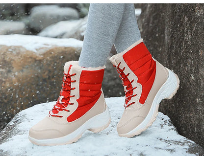 Snow Boots Women New Ladies Shoes Platform Shoes Woman Flat Keep Warm Boots Ladies Casual Plush Botas Mujer Winter Shoes Women - ZOOMNSTORE