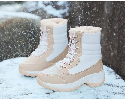 Snow Boots Women New Ladies Shoes Platform Shoes Woman Flat Keep Warm Boots Ladies Casual Plush Botas Mujer Winter Shoes Women - ZOOMNSTORE