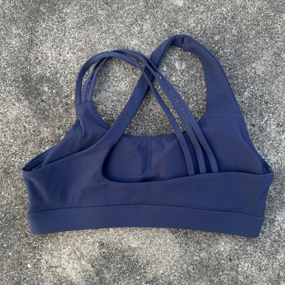 Women Sports Bra - Cross Back High Strength Strap Tight Fitness Top for Yoga & Gym - ZOOMNSTORE