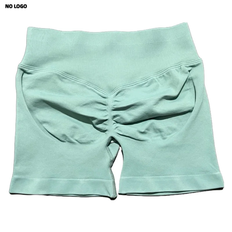 Women Sports Shorts - Low Waist Elastic Band Gym Biker Scrunch Fitness 4.5'' - ZOOMNSTORE