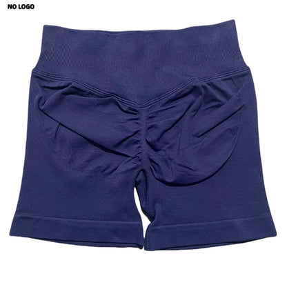 Women Sports Shorts - Low Waist Elastic Band Gym Biker Scrunch Fitness 4.5'' - ZOOMNSTORE