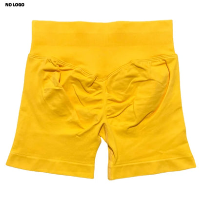 Women Sports Shorts - Low Waist Elastic Band Gym Biker Scrunch Fitness 4.5'' - ZOOMNSTORE