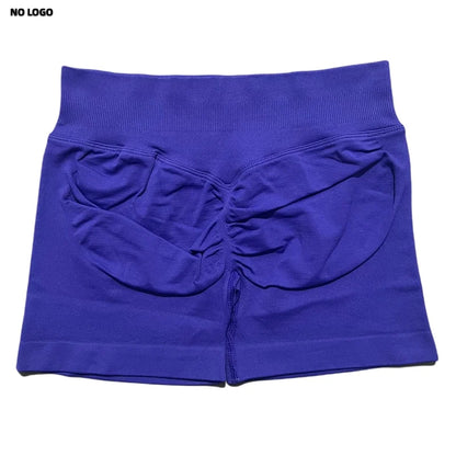 Women Sports Shorts - Low Waist Elastic Band Gym Biker Scrunch Fitness 4.5'' - ZOOMNSTORE