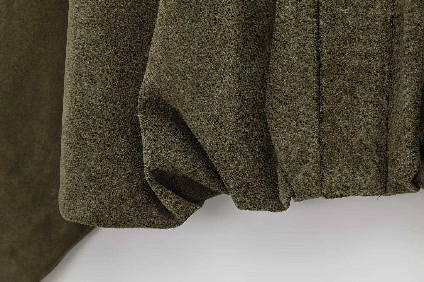 Vintage Womens Suede Bomber Jacket - Brown Green Casual Motorcycle Coat - ZOOMNSTORE