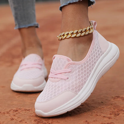 Breathable Womens Summer Sneakers - Lightweight Casual Running Shoes - ZOOMNSTORE