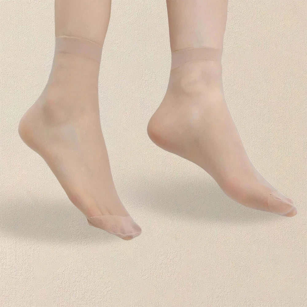 Lightweight Womens Solid Color Socks - Comfortable Mid Length Fashionable Summer Socks 1020 Pairs - ZOOMNSTORE