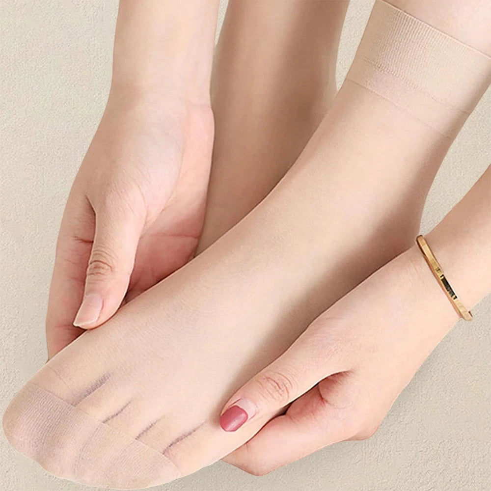 Lightweight Womens Solid Color Socks - Comfortable Mid Length Fashionable Summer Socks 1020 Pairs - ZOOMNSTORE