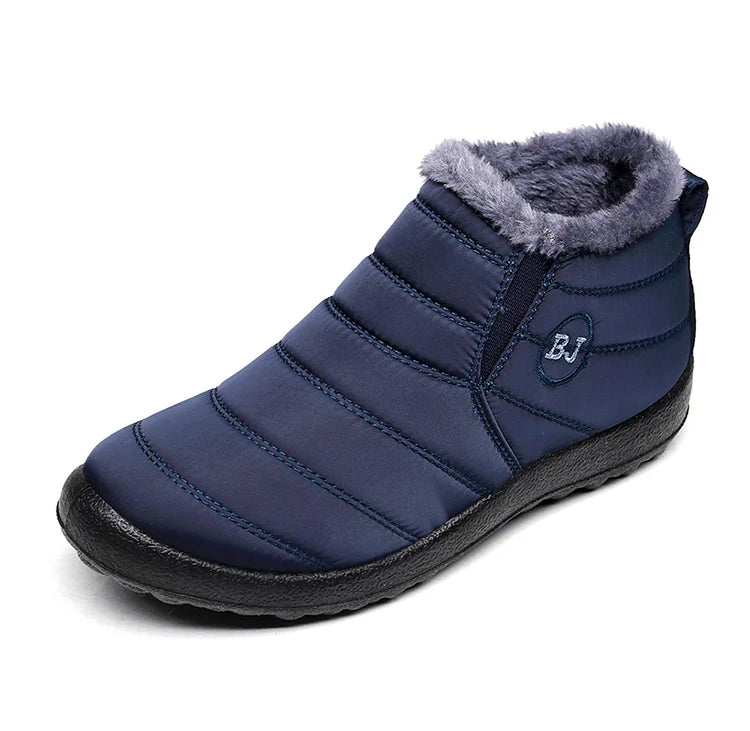 Women Winter Boots - Lightweight Waterproof Ankle Snow Boots With Plush Lining - ZOOMNSTORE