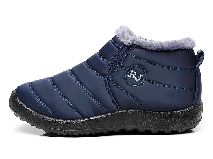 Women Winter Boots - Lightweight Waterproof Ankle Snow Boots With Plush Lining - ZOOMNSTORE