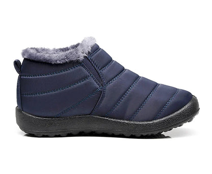 Women Winter Boots - Lightweight Waterproof Ankle Snow Boots With Plush Lining - ZOOMNSTORE