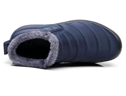 Women Winter Boots - Lightweight Waterproof Ankle Snow Boots With Plush Lining - ZOOMNSTORE