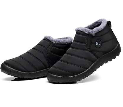 Women Winter Boots - Lightweight Waterproof Ankle Snow Boots With Plush Lining - ZOOMNSTORE
