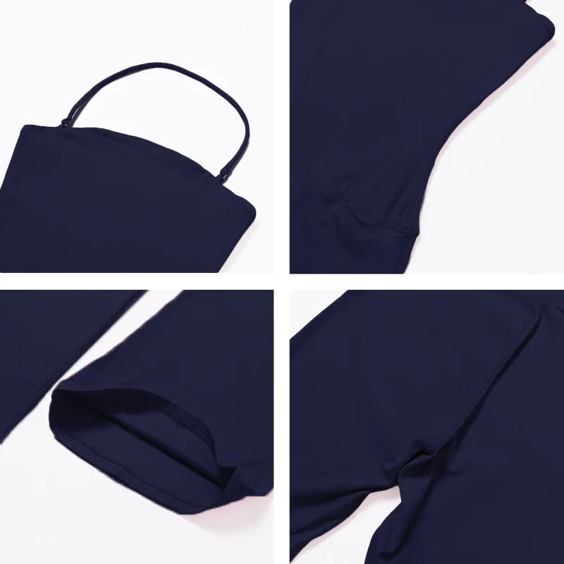 Women Yoga Jumpsuit - Sleeveless Quick Dry Workout Wear with Backless Sportswear Design - ZOOMNSTORE