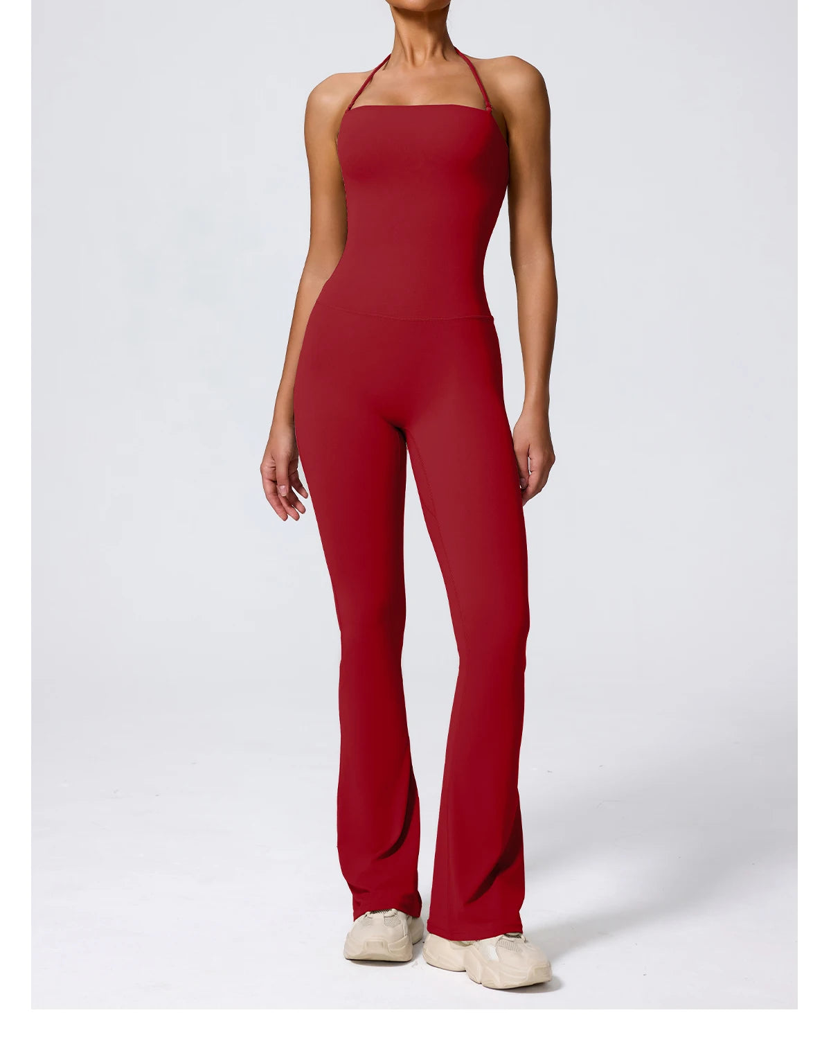 Women Yoga Jumpsuit - Sleeveless Quick Dry Workout Wear with Backless Sportswear Design - ZOOMNSTORE