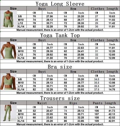 Women Yoga Set – Seamless Sportswear Gym Legging & Fitness Bra Crop Top - ZOOMNSTORE