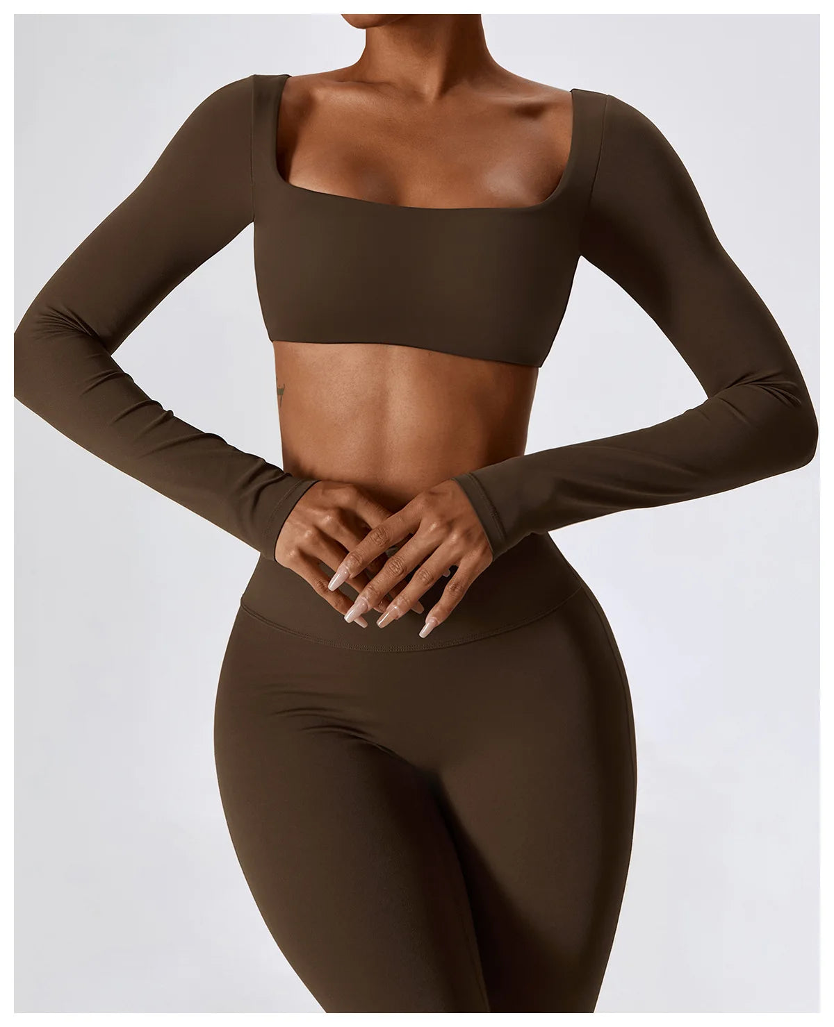Women Yoga Set – Seamless Sportswear Gym Legging & Fitness Bra Crop Top - ZOOMNSTORE