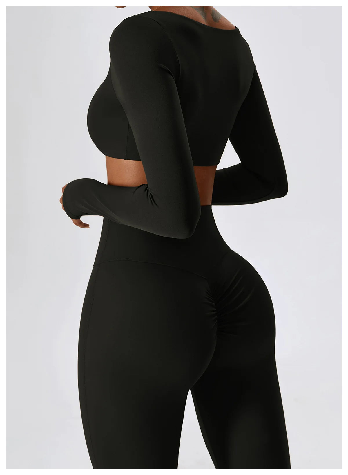 Women Yoga Set – Seamless Sportswear Gym Legging & Fitness Bra Crop Top - ZOOMNSTORE