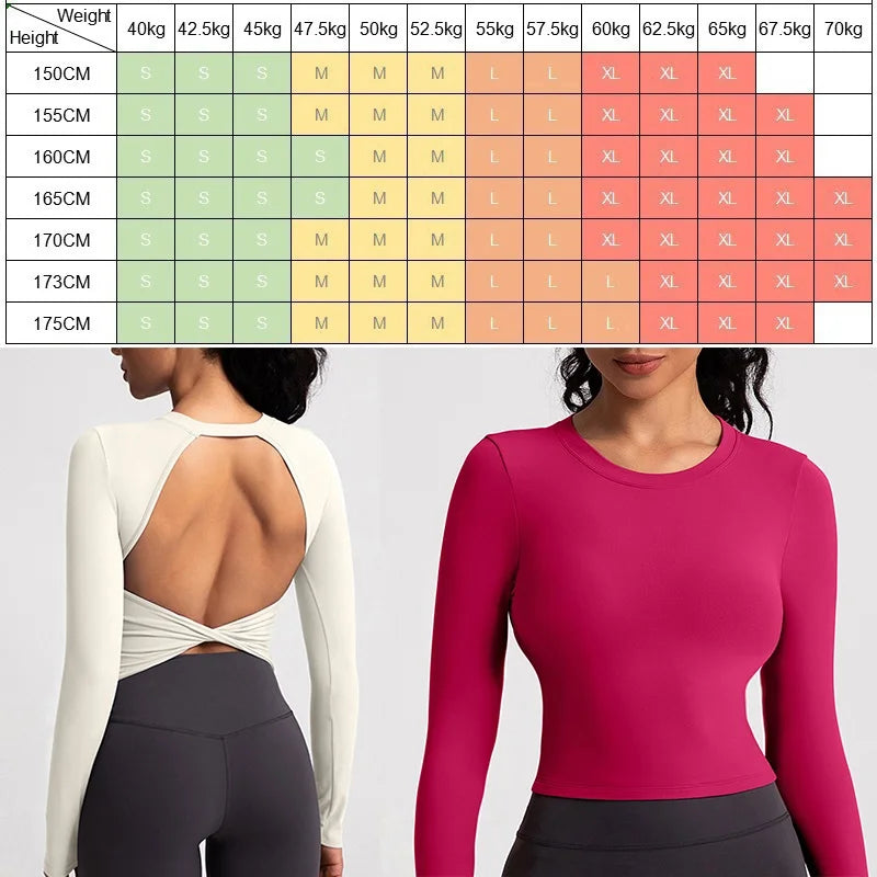 Plus Size Womens Black Long Sleeve Yoga Shirt - Fitness  Running Top - ZOOMNSTORE