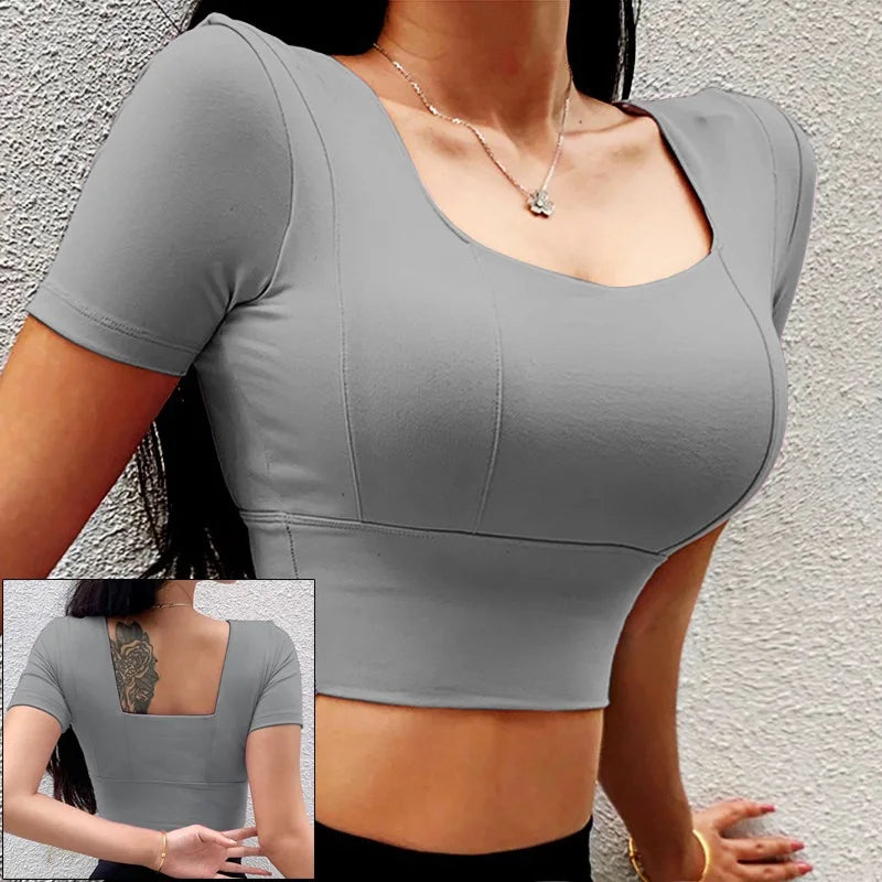 Plus Size Womens Black Long Sleeve Yoga Shirt - Fitness  Running Top - ZOOMNSTORE