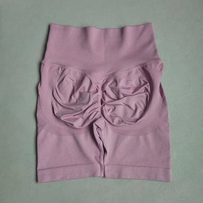 Women Yoga Shorts - High Waist Seamless Gym Push Up Fitness Cycling Workout - ZOOMNSTORE