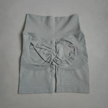 Women Yoga Shorts - High Waist Seamless Gym Push Up Fitness Cycling Workout - ZOOMNSTORE