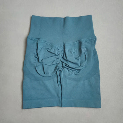 Women Yoga Shorts - High Waist Seamless Gym Push Up Fitness Cycling Workout - ZOOMNSTORE