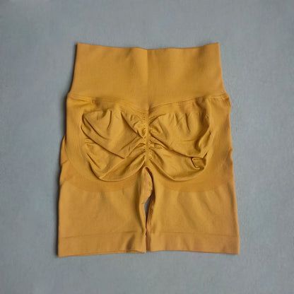 Women Yoga Shorts - High Waist Seamless Gym Push Up Fitness Cycling Workout - ZOOMNSTORE