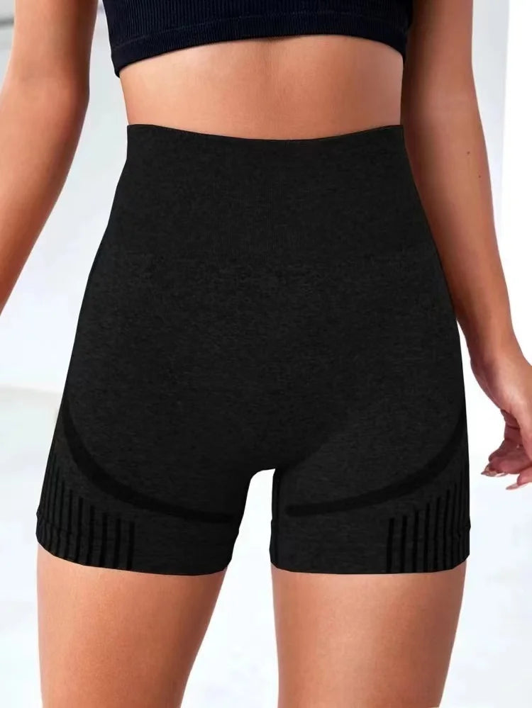 Women Yoga Shorts - High Waist Workout Shorts With Push Up Fit | Fitness Gym Activewear - ZOOMNSTORE