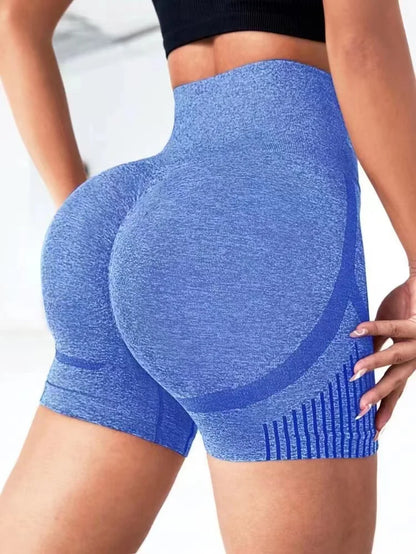 Women Yoga Shorts - High Waist Workout Shorts With Push Up Fit | Fitness Gym Activewear - ZOOMNSTORE