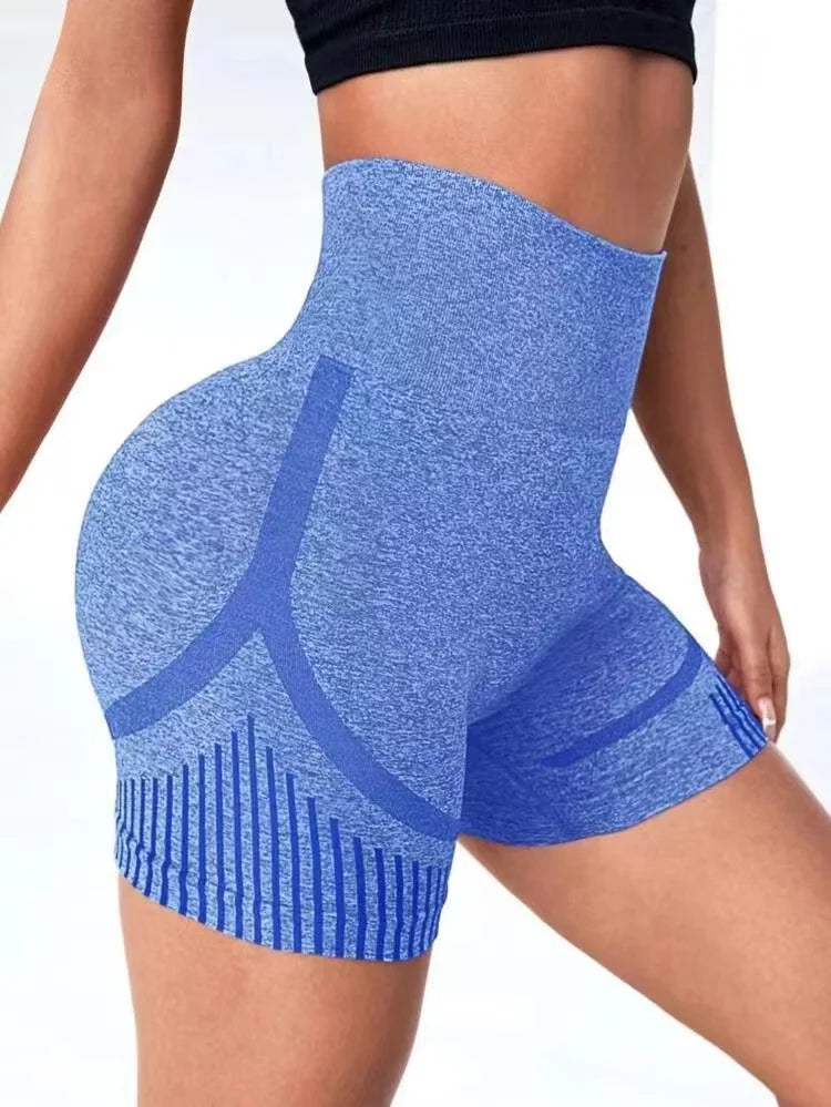 Women Yoga Shorts - High Waist Workout Shorts With Push Up Fit | Fitness Gym Activewear - ZOOMNSTORE