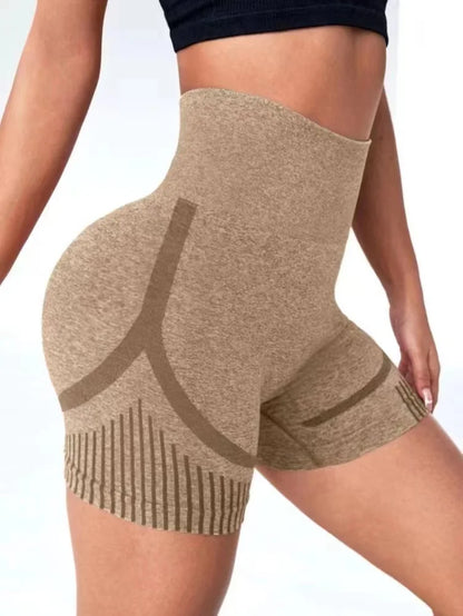 Women Yoga Shorts - High Waist Workout Shorts With Push Up Fit | Fitness Gym Activewear - ZOOMNSTORE