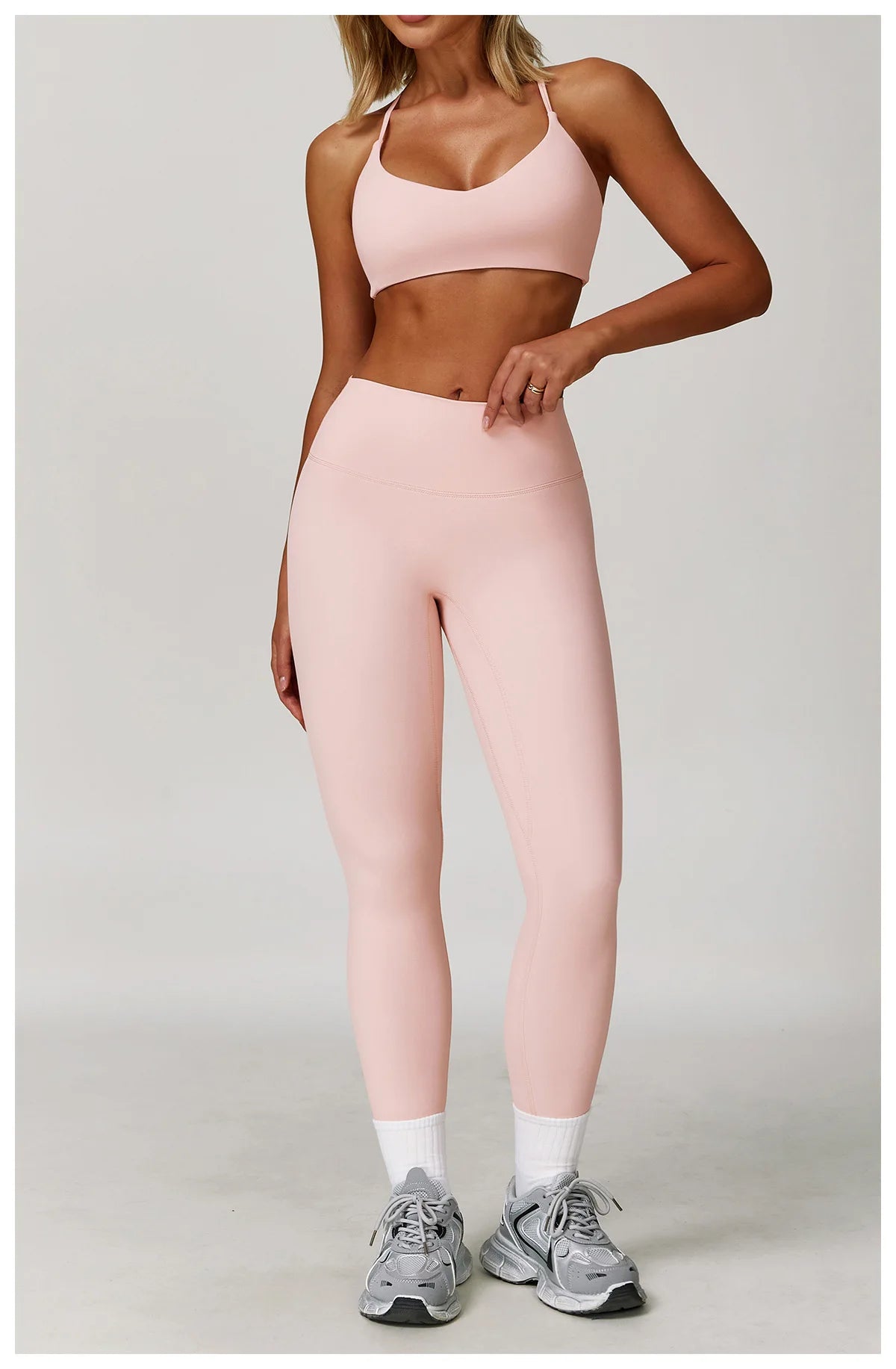 Women Yoga Sports Set - Running Fitness Outfit with Super Elastic, Breathable Gym Tracksuit - ZOOMNSTORE