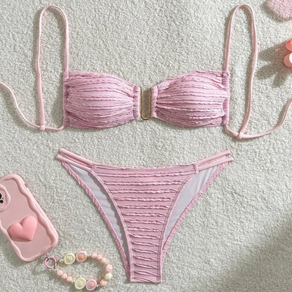 Summer Brazilian Bikini Set - Womens Sexy Swimwear for Beach  Pool - ZOOMNSTORE