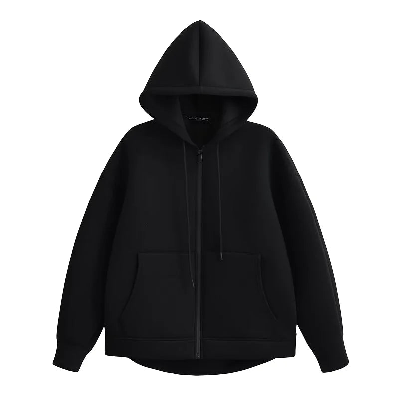 HXAO Grey Women's Outerwears Bomber Varsity Jacket Coat 2024 Spring Autumn Ladies Fashion Casual Long Sleeve Black Jackets - ZOOMNSTORE