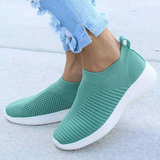 Women's Casual Sneakers - Breathable Slip On Sneakers | Comfortable Vulcanize Shoes - ZOOMNSTORE