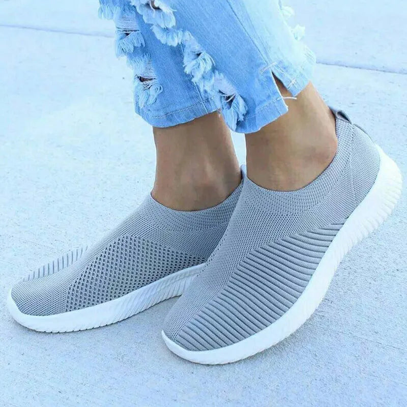 Women's Casual Sneakers - Breathable Slip On Sneakers | Comfortable Vulcanize Shoes - ZOOMNSTORE
