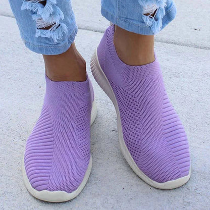 Women's Casual Sneakers - Breathable Slip On Sneakers | Comfortable Vulcanize Shoes - ZOOMNSTORE