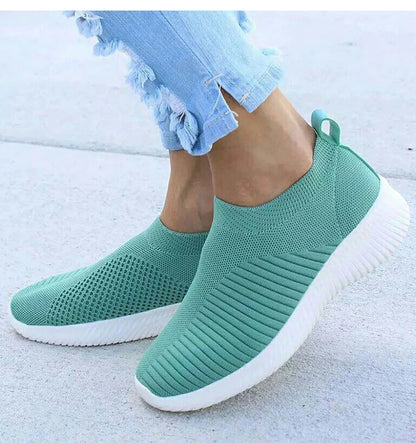 Women's Casual Sneakers - Breathable Slip On Sneakers | Comfortable Vulcanize Shoes - ZOOMNSTORE