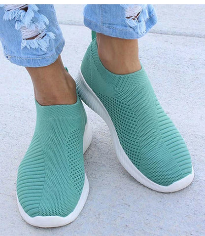 Women's Casual Sneakers - Breathable Slip On Sneakers | Comfortable Vulcanize Shoes - ZOOMNSTORE